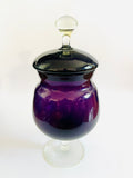 Purple Art Glass Jar