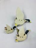 Set of 3 flying wall ducks