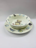 Roy Kirkham Teddy Time child’s plate and bowl