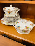 Large 6 place Grindley Royal Petal dinner set