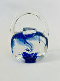 Miniature Blue Handbag Paperweight