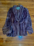 Brown Cropped Fur Coat