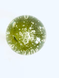 Yellow Paperweight with Hundreds of Bubbles