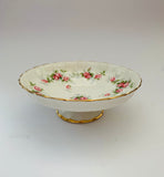 Aynsley Grotto Rose footed dish