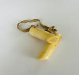 Rare bone hoof shaped knitting needle guards