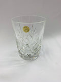 Set 6 Czech Republic cut crystal whisky tumblers