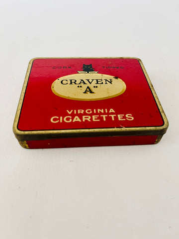 Craven Red Virginia Cigarettes Collectable Tin
