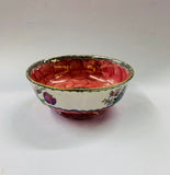 Maling pink thumbprint pattern bowl