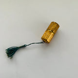 Vintage brass needle and thread case