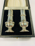 Pair of Sterling Silver salt and pepper shakers in original box