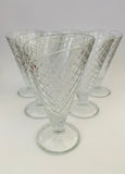 Set of Six Italian Sundae Glasses