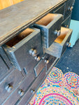 Rustic 13 drawer chest of drawers