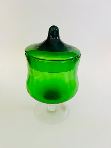 Art Glass lidded lolly jar