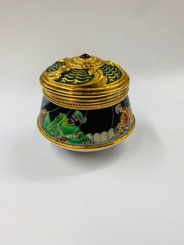 Musical ceramic jewellery box