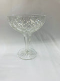 Set of 4 crystal hollow stem champagne glasses
