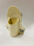 Miss Bank clayware NZ pottery dog utensil holder