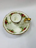Rare Royal Albert Old Country Roses wee willy winky candle holder