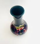 Moorcroft Small Blue Squat Vase with Paisleys