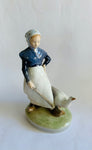 Royal Copenhagen lady with goose