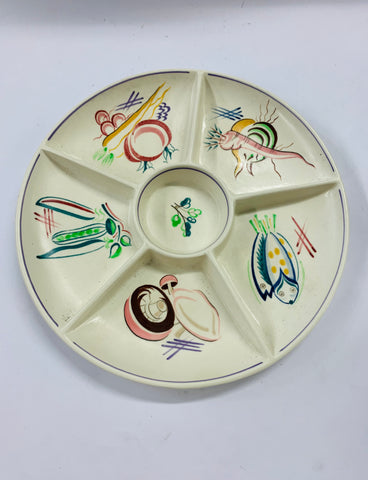 Poole Midcentury segmented dish