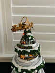 Thomas Kinkade Animated Tabletop Christmas Tree with Train: Wonderland Express