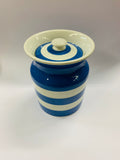 Cornishware medium size lidded jar
