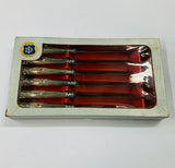 Set of 6 Kings pattern silver plated dinner knives