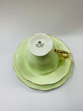 Royal Albert green floral trio