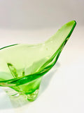 Lime Green Art Glass Vase