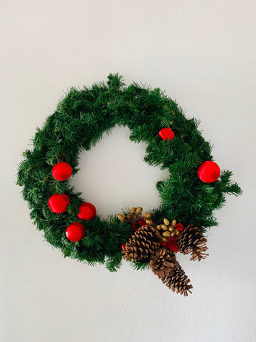 Large Xmas vintage wreath