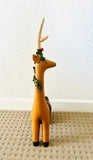 Wooden Reindeer Sitting