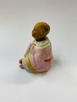 Antique ceramic bobble head oriental figurine