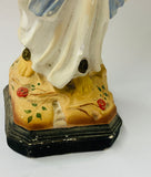 Vintage plaster Mary figurine