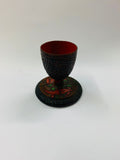 New Zealand folk Art wooden egg cup