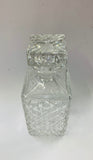 Heavy square crystal whisky decanter