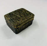 Antique metal pill box