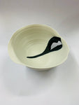Midcentury abstract pottery bowl