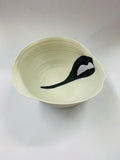Midcentury abstract pottery bowl