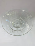 Stuart Crystal large compote with bird designs