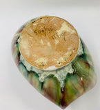 Vintage Italian trickle glaze pottery bowl