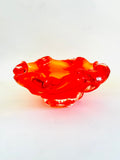 Orange Art Glass Bowl