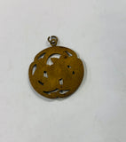 Antique enamel floral pendant