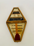 Antique wooden treen needle case