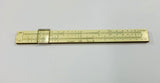 Antique slide rule in case