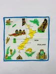 Vintage kiwiana Map of New Zealand handkerchief
