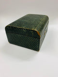 Antique jewellery box with key