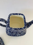 Queens Blue Calico Style Teapot