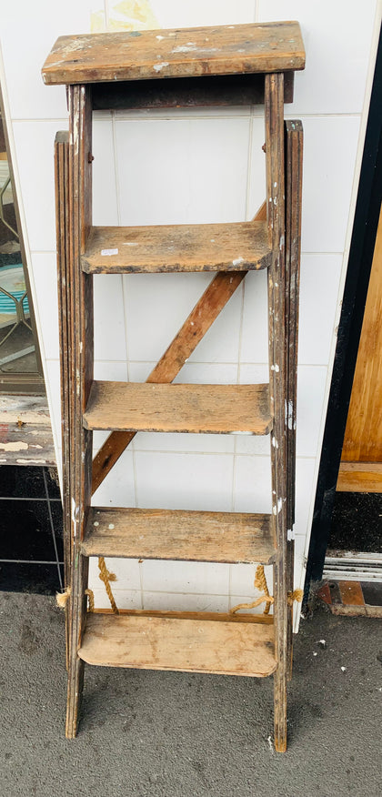Antique wooden step ladder