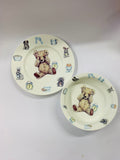 Roy Kirkham Teddy Time child’s plate and bowl
