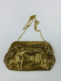 Oroton Gold mesh handbag in box